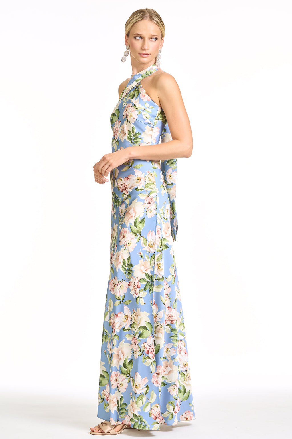 Laurant Gown in Twilight Camellias