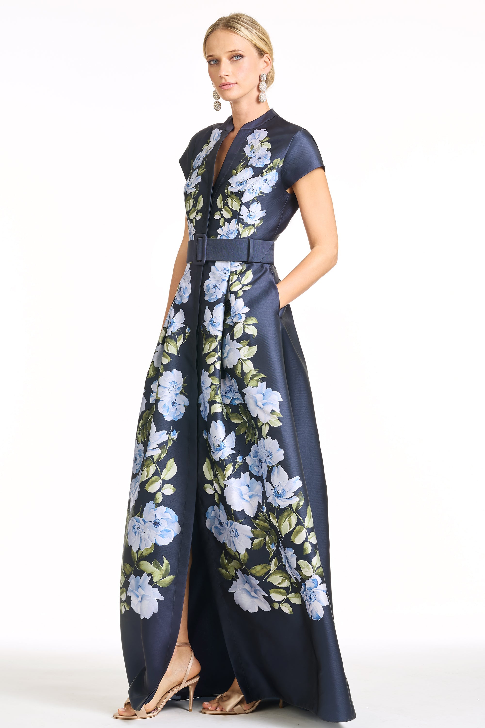 Marta Gown in Floral Fresco