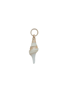 Small Spiral Shell Charm in Multi