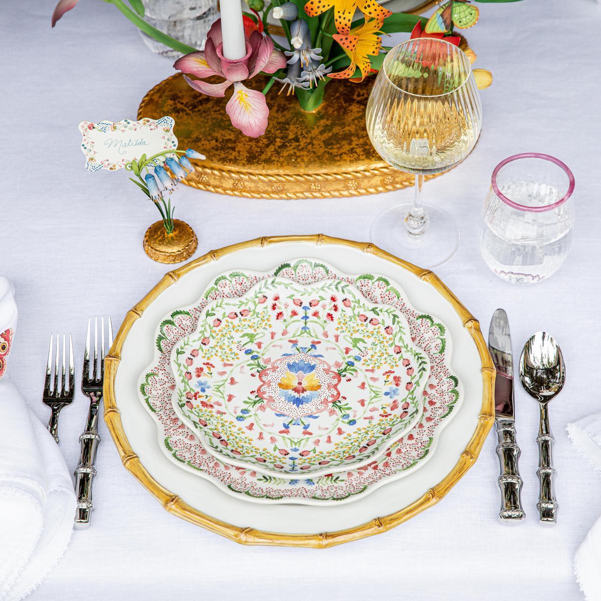 Sofia Dessert/Salad Plate in Multi