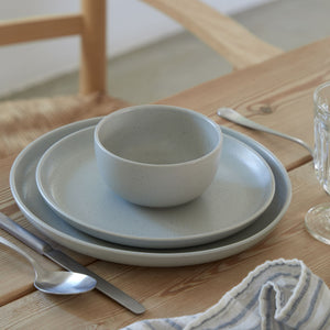 Pacifica Collection Salad Plates 9" in Oyster Grey, Set of 6