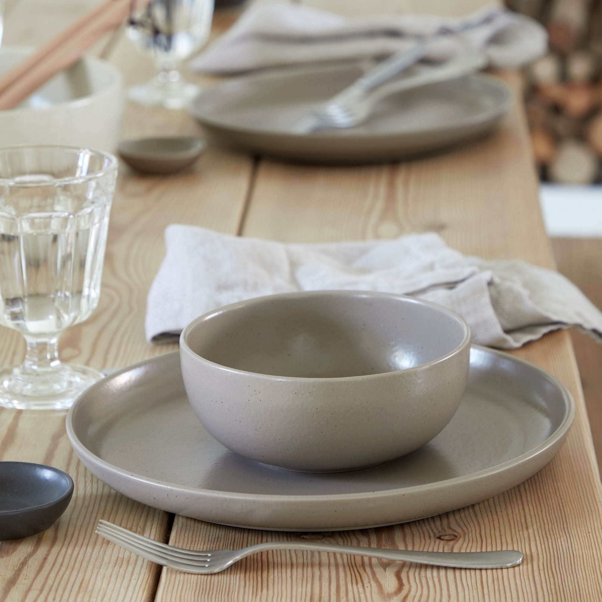 Pacifica Collection Dinner Plates in Chestnut, Set of 6