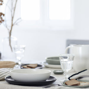 Pacifica Collection Dinner Plates in Seed Grey, Set of 6