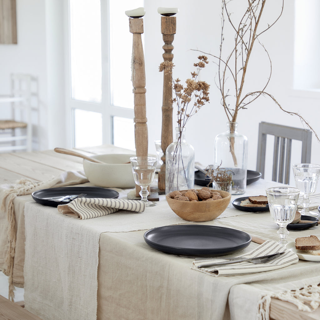 Pacifica Collection Dinner Plates in Seed Grey, Set of 6