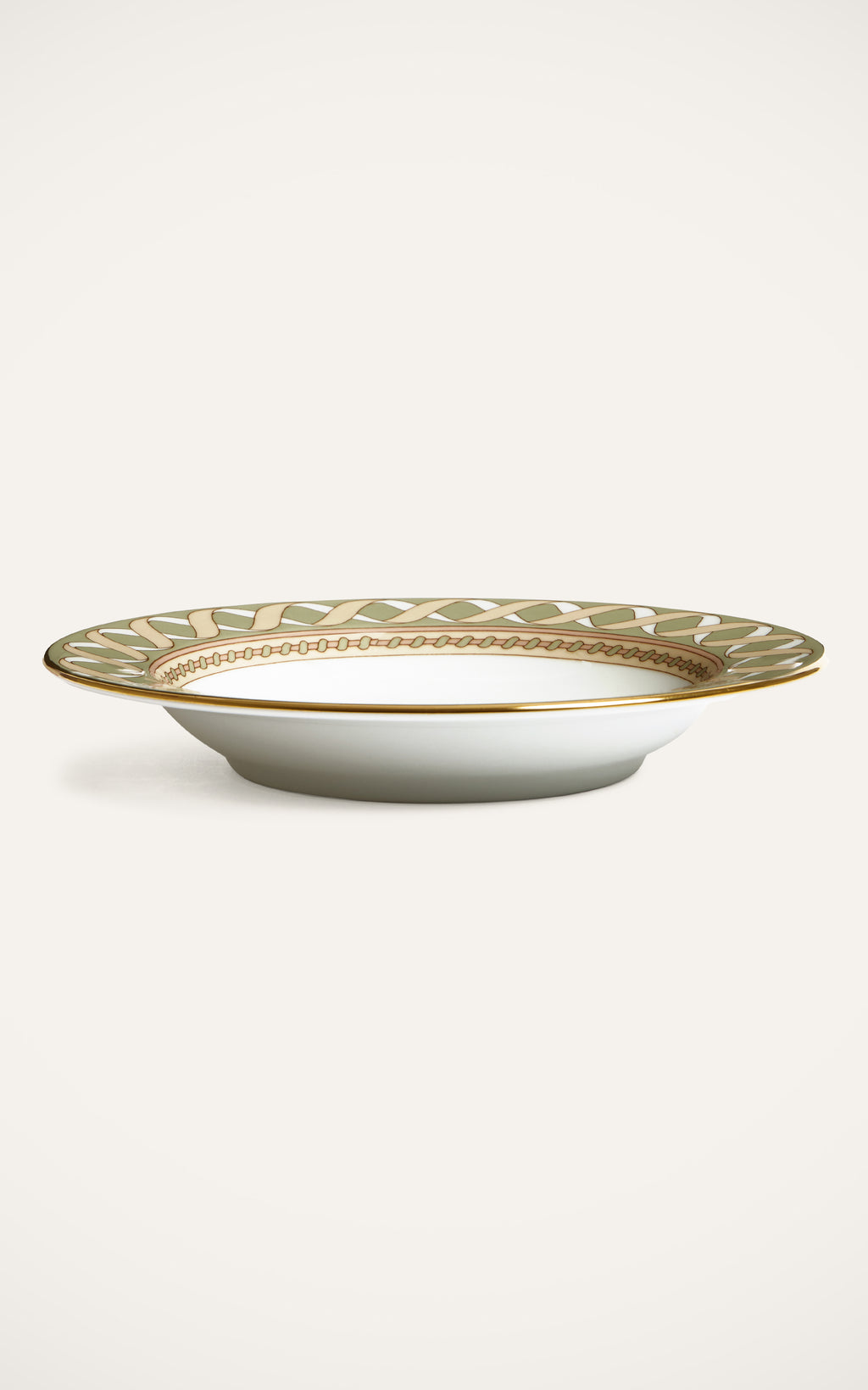 Soup Plates in Odysseus Pistachio, Set Of 2