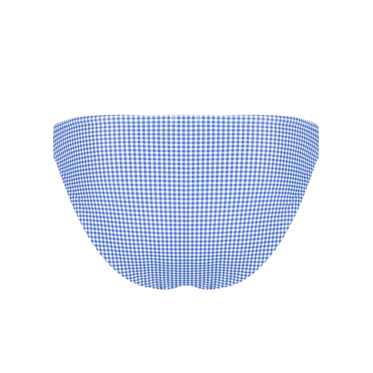 Women’s Sky Blue Gingham Low Waist Bikini Bottom