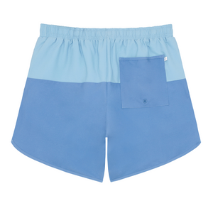 Men's Bermuda Blue Colorblock Boardie