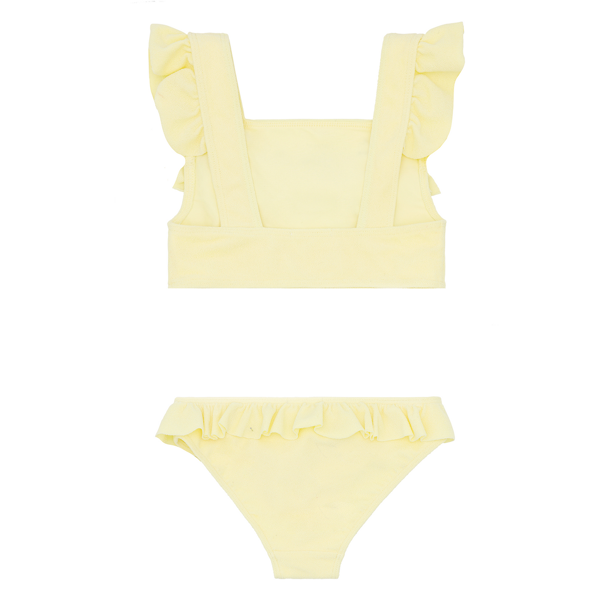 Girls Banana Terry Square Neck Bikini