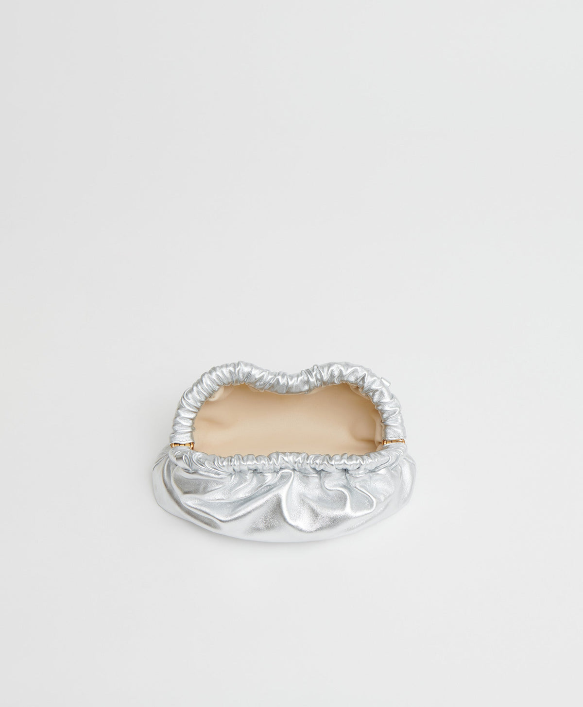Mini Cloud Clutch  -  Silver
