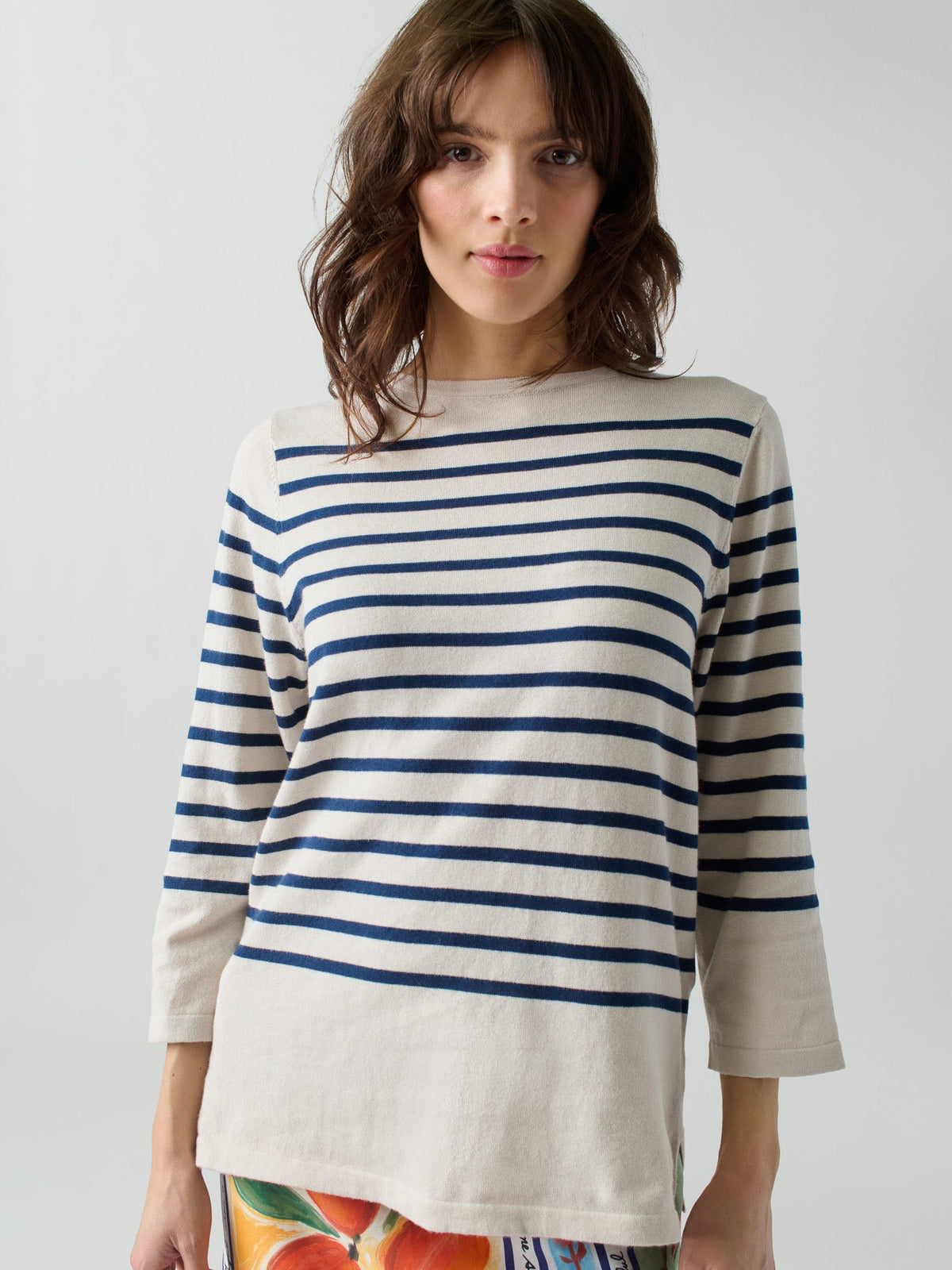 Striped Boatneck RTW LINGUA FRANCA NYC Canvas XS