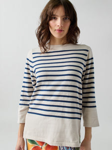 Striped Boatneck RTW LINGUA FRANCA NYC Canvas XS