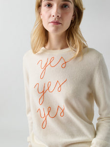 Yes Yes Yes Crewneck RTW LINGUA FRANCA NYC