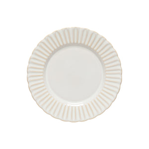 Cristal Collection Dinner Plates in White, Set of 6