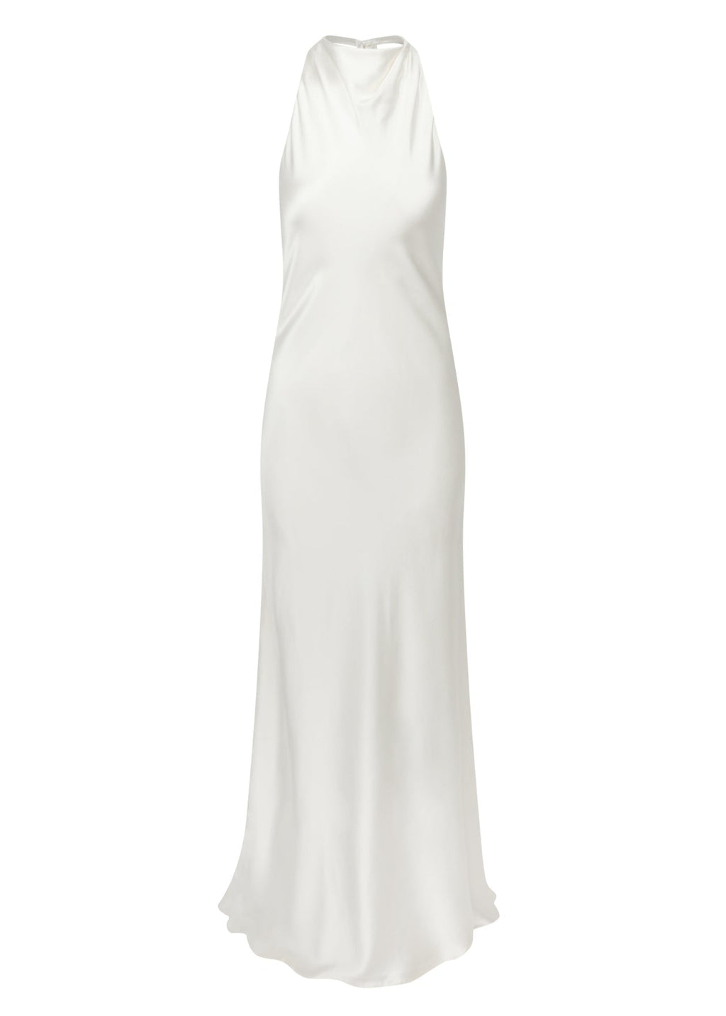 Silk Halter Dress with Organza Back Strap | STYLE 029