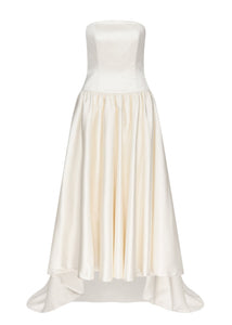 Duchesse Satin Drop Waist Gown | STYLE 093