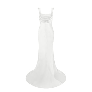 Backless Gown with Pearl Strap | STYLE 167
