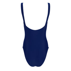 Women’s Navy Low Back Simple One Piece