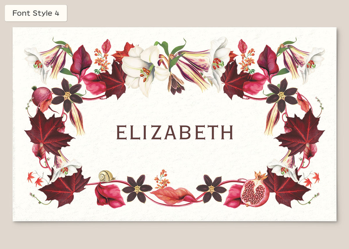 Place Card Form