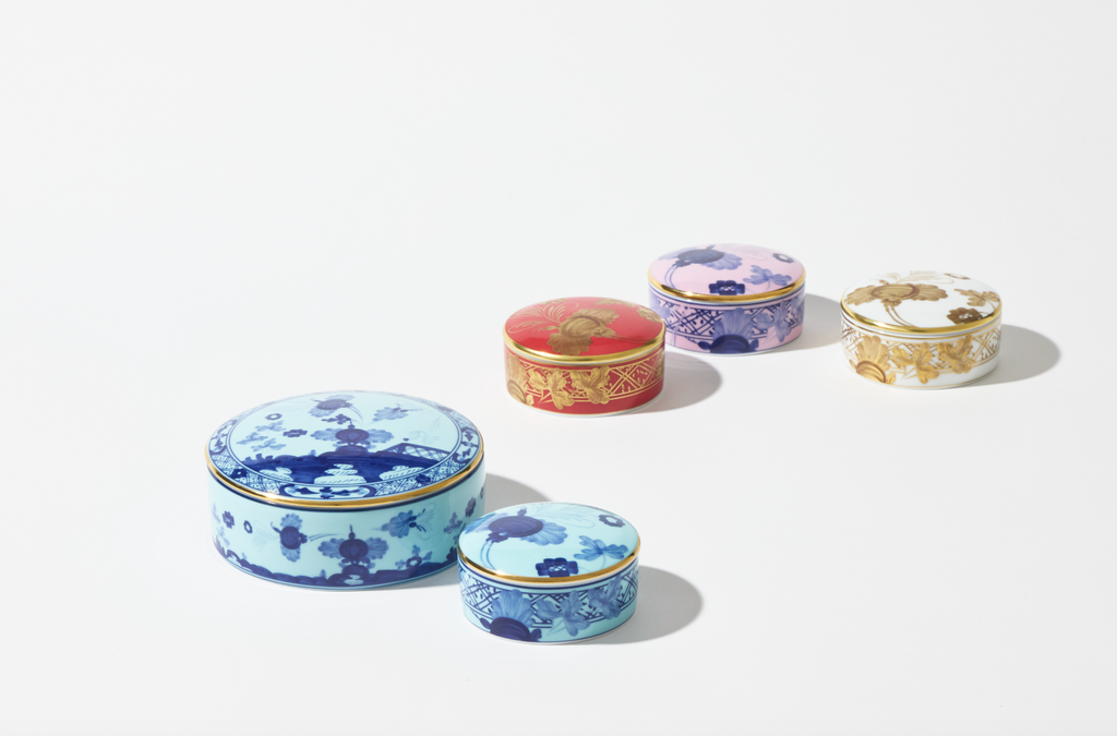 Small Round Box with Lid, 3" in Iris