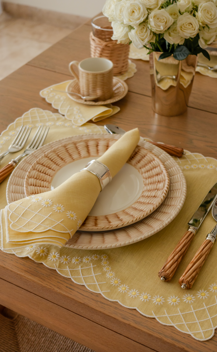 Daisy Placemat in Yellow