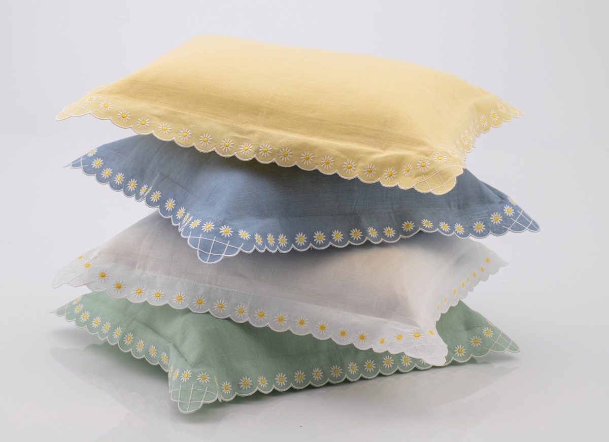 Daisy Boudoir Sham in Blue