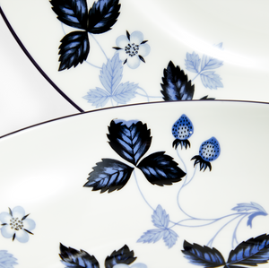Wild Strawberry Inky Blue Dinnerware, Set of 4