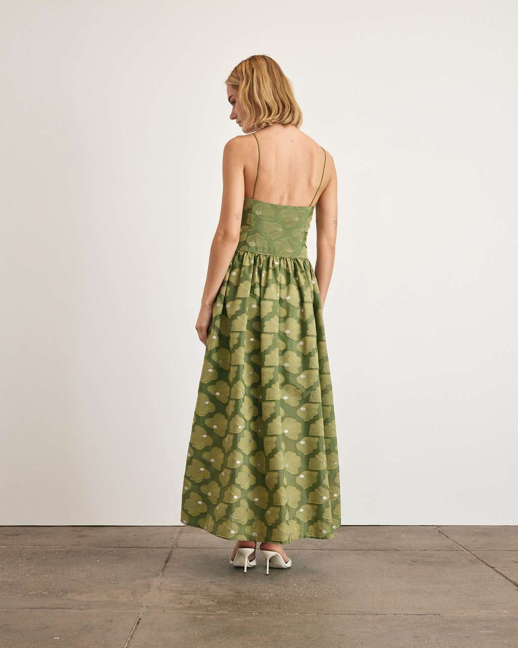 Serena Dress in Avocado
