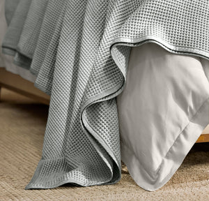 Waffle Bed Blanket in Shore