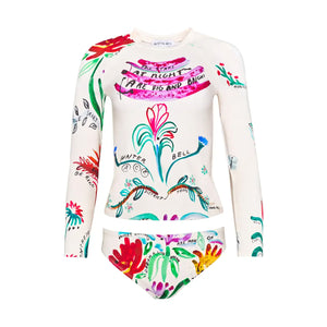 Rashguard Bottom in Anniversary Print