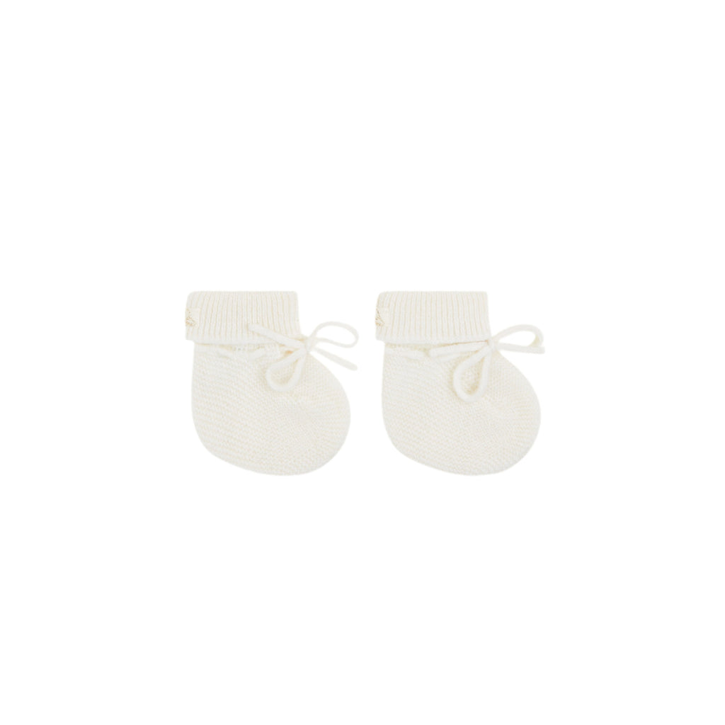 Cashmere Booties in Ivory