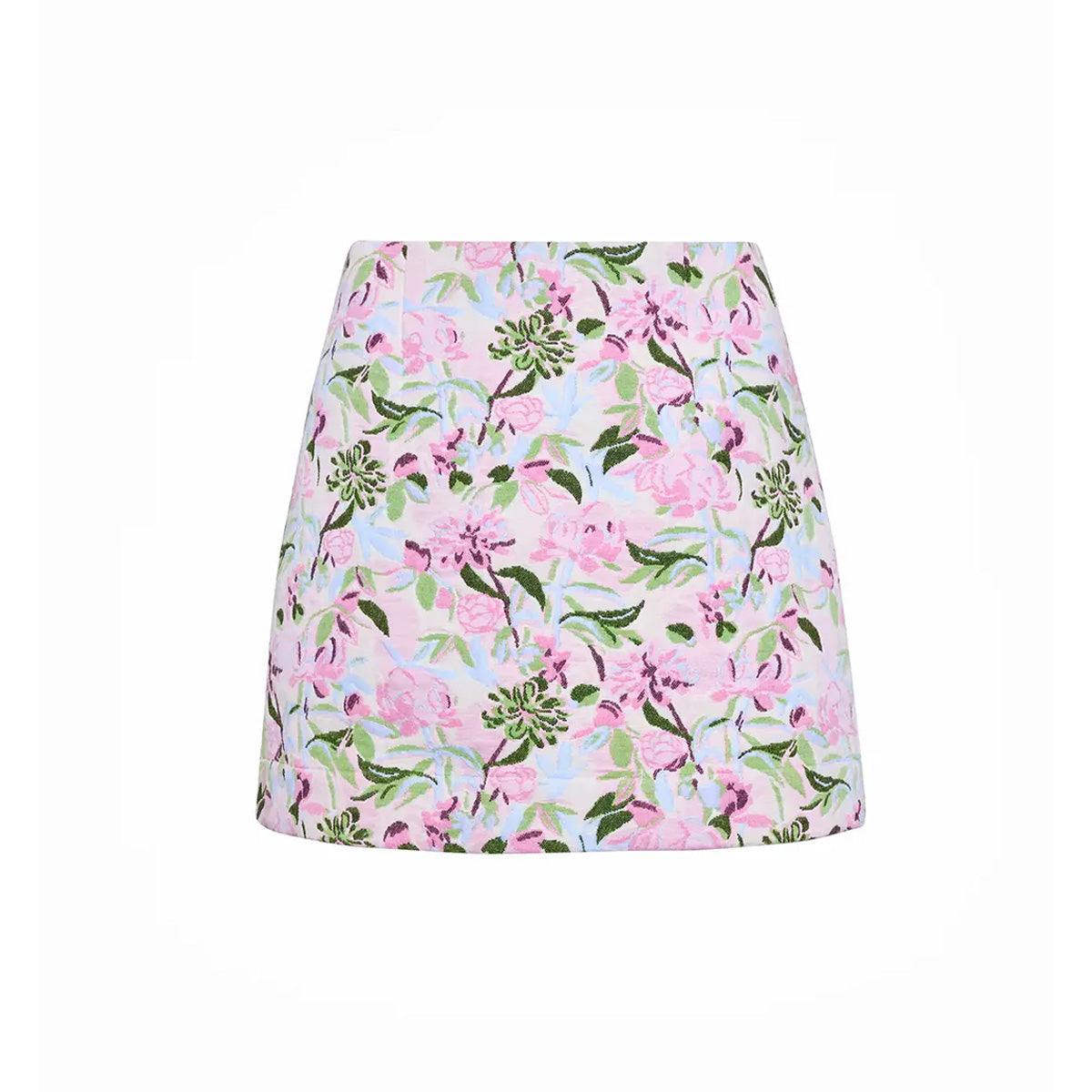 Britt Mini Skirt in Magnolia Grove Jacquard