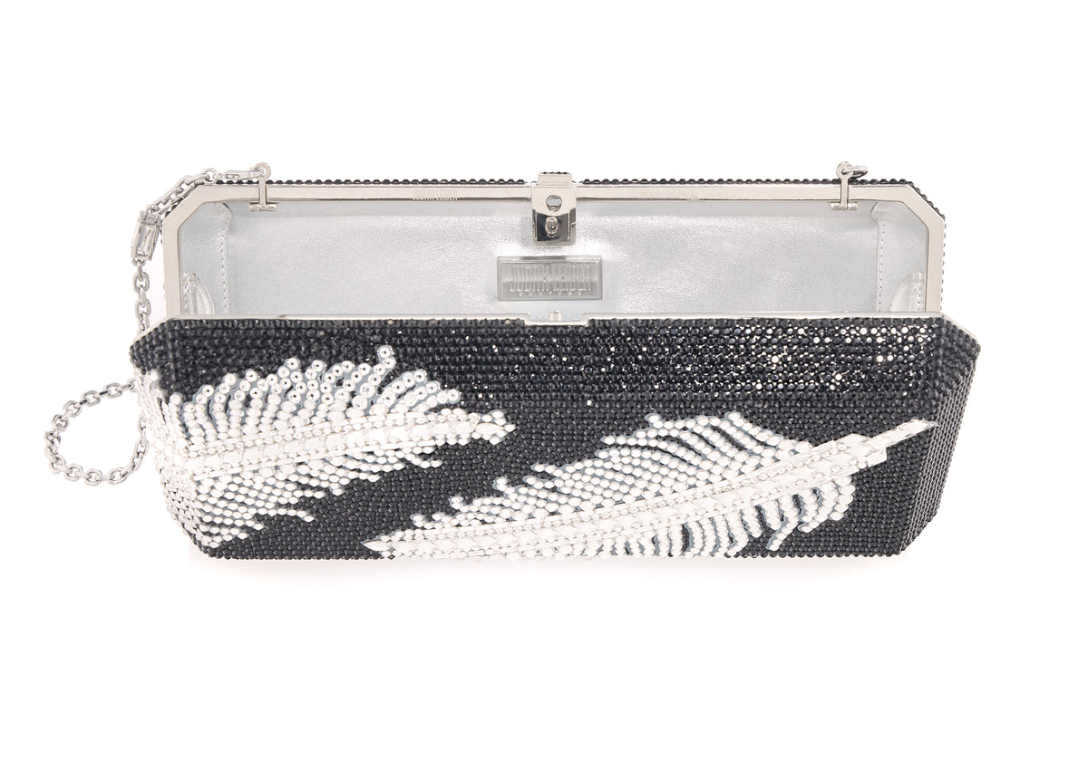 Slim Rectangle Jeweled Plume