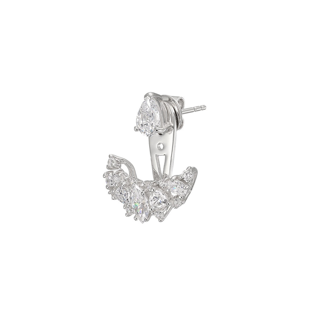 Snowflower Twinkle Ear-Jackets
