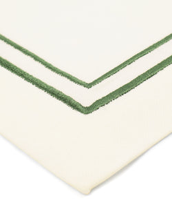 Rebecca Udall Sophie Classic Two Cord Placemat, Green Embroidery
