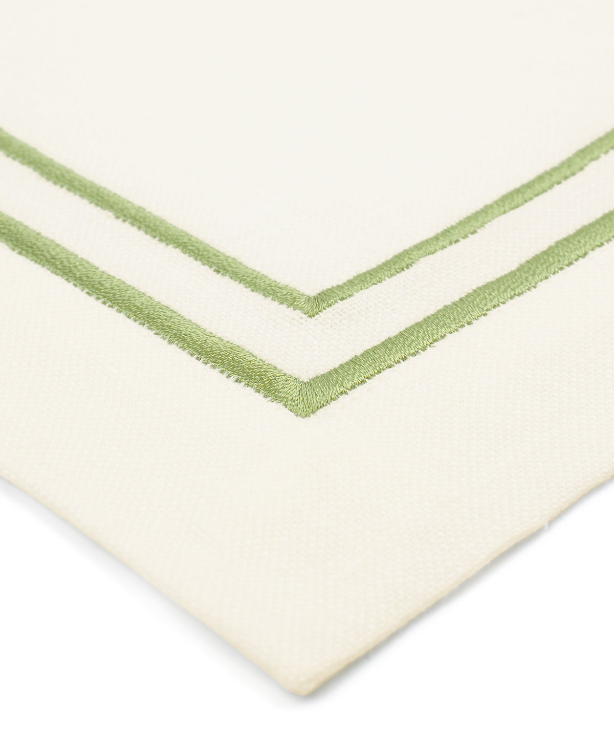 Rebecca Udall Sophie Classic Two Cord Napkin, Green Embroidery