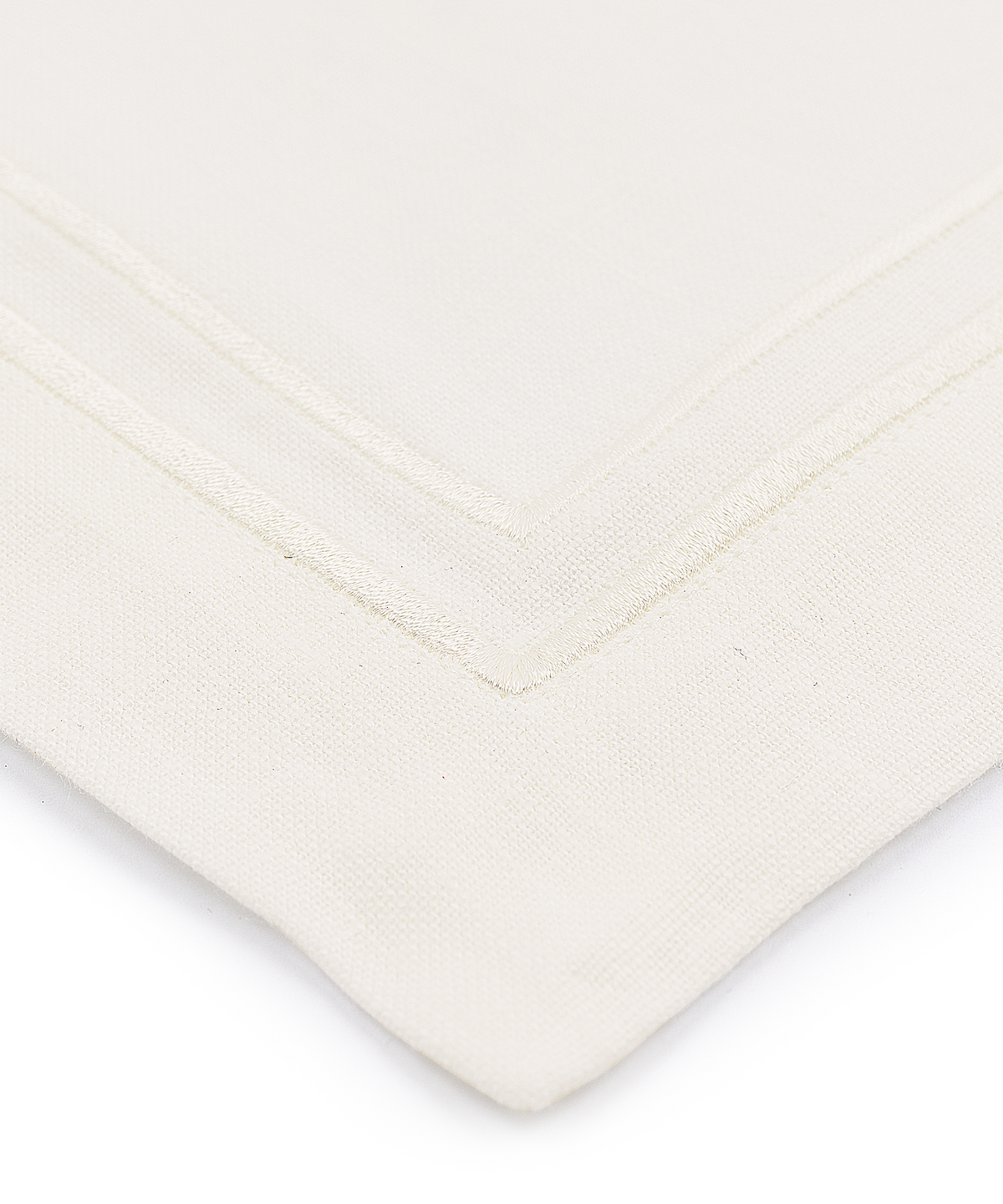 Rebecca Udall Sophie Classic Two Cord Napkin, White, detail