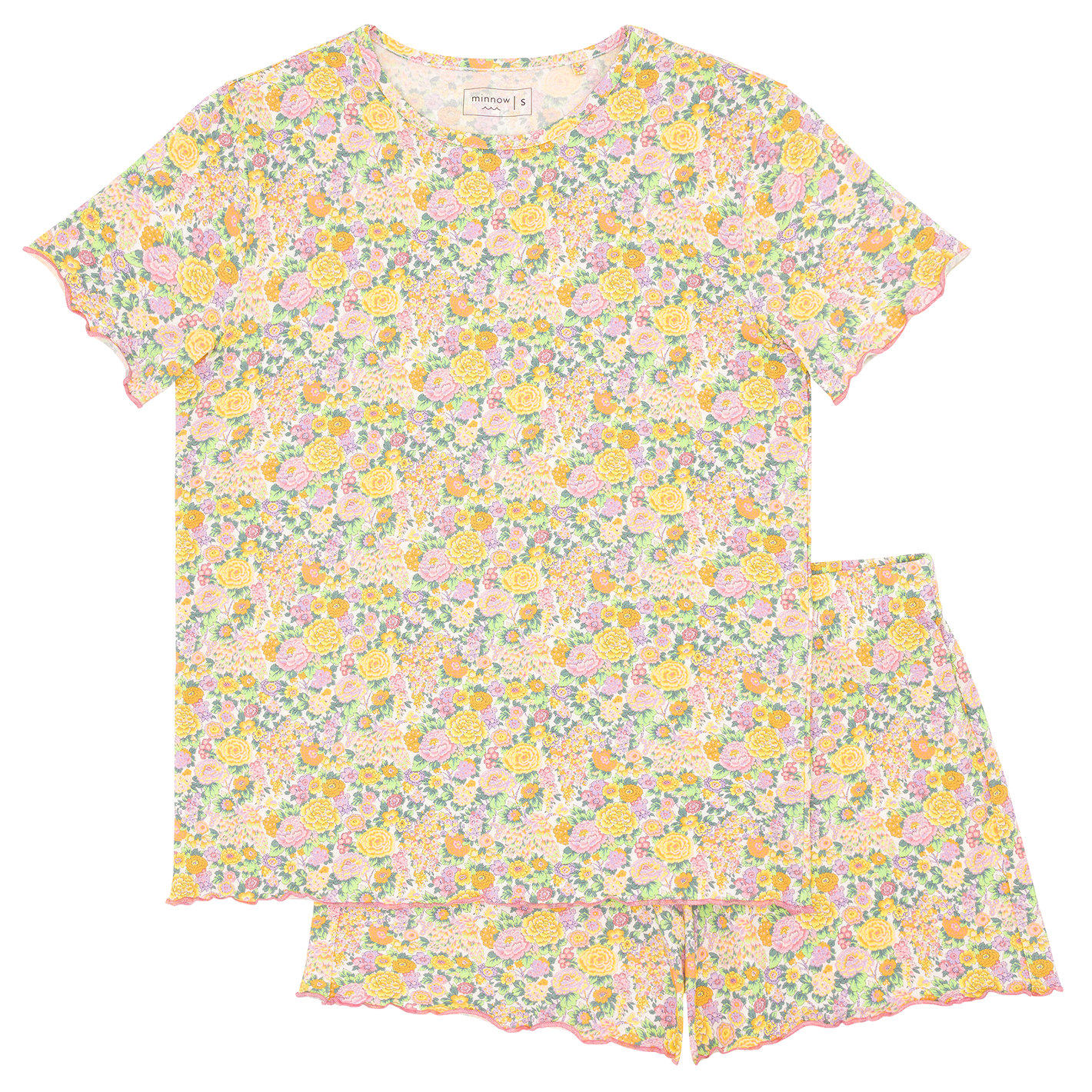 Women’s Elysian Day Shirt And Short Pima Pajamas Set