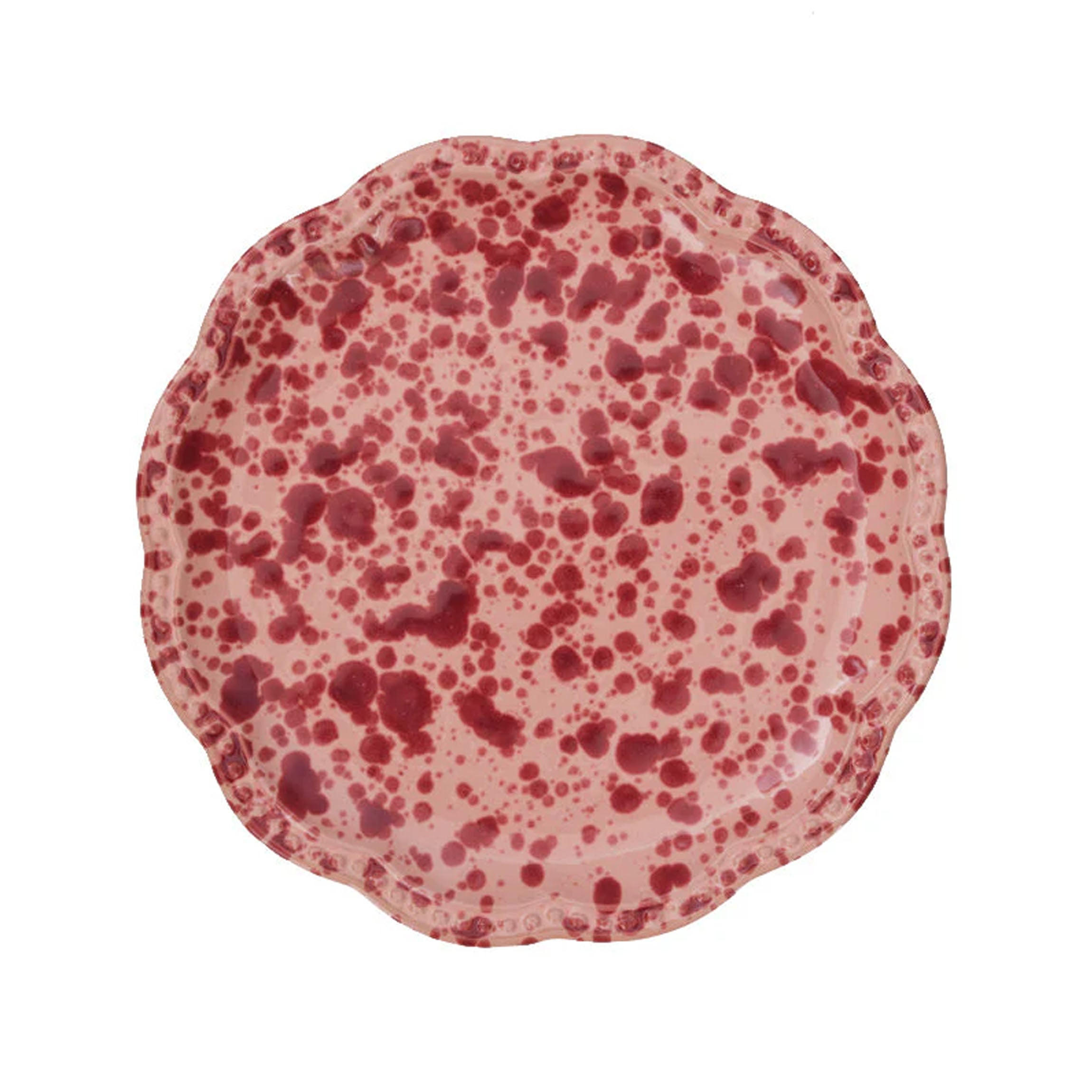 Speckled Dessert Plate in Pink