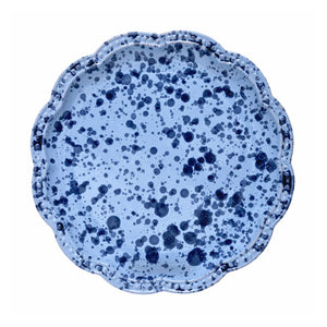 Speckled Dinner Plate in Blue