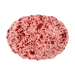Speckled Serving Plate in Pink