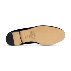 Men's Shark Navy Velvet Slipper