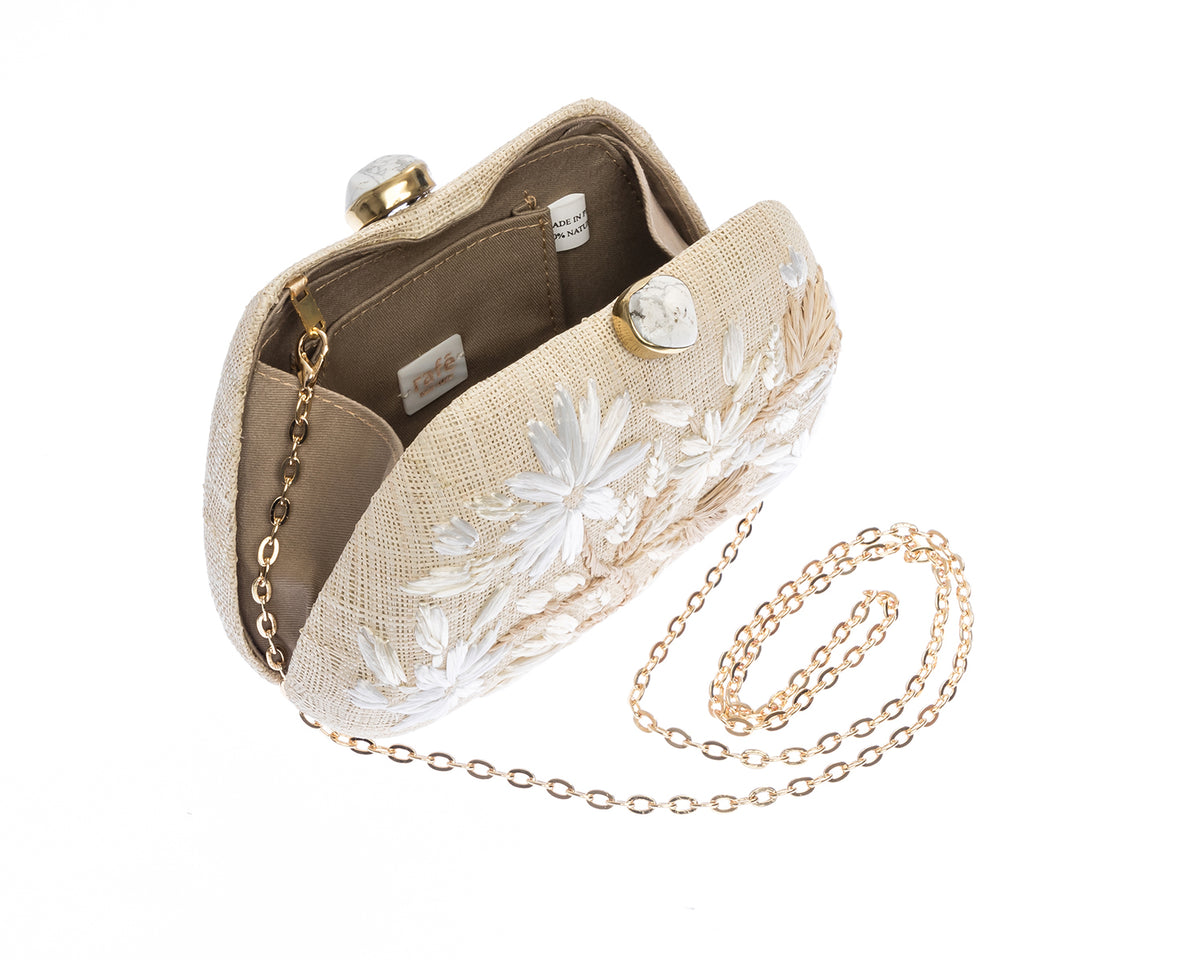Tamu Clutch in Natural