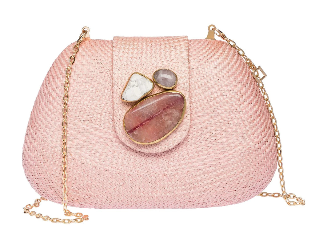 Tamu Clutch in Pale Pink