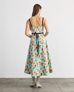 Tavia Dress in Powder Blue Multi