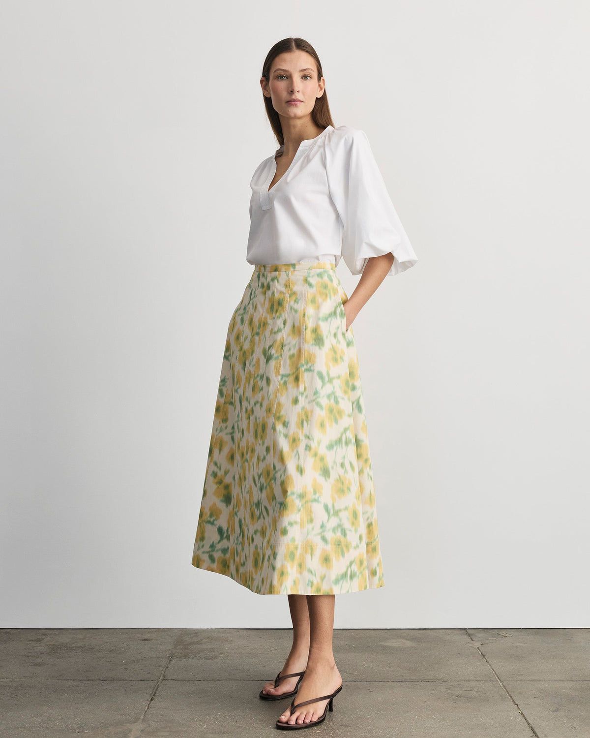 Tavia Skirt in Butter Multi
