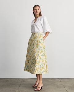 Tavia Skirt in Butter Multi