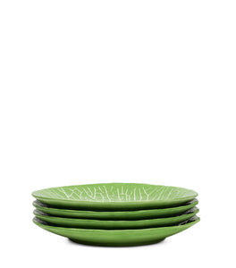 Lettuce Ware Salad Plate in Green, Set of 4