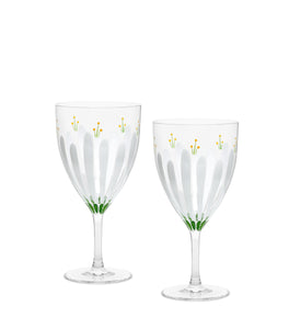 Spring Meadows Wine Glasses, Set of 2