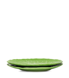 Lettuce Ware Dinner Plate in Green, Set of 2
