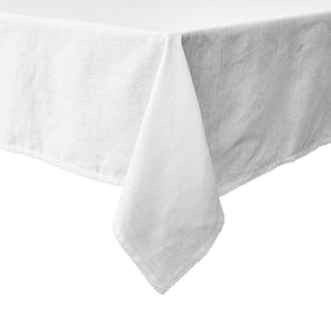 Berry Scallop 60" x 120" Tablecloth in White